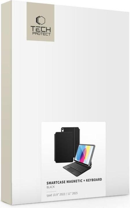 Actual product image Tech-Protect Smartcase Magnetic mit Tastatur für iPad 10,9" 2022 / iPad 11" 2025 - Schwarz (USA)