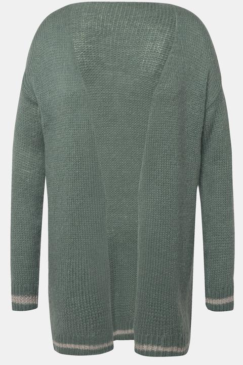 Produktbild Miamoda Strickjacke, Glitzer-Bündchen, offene Form, Langarm (40)