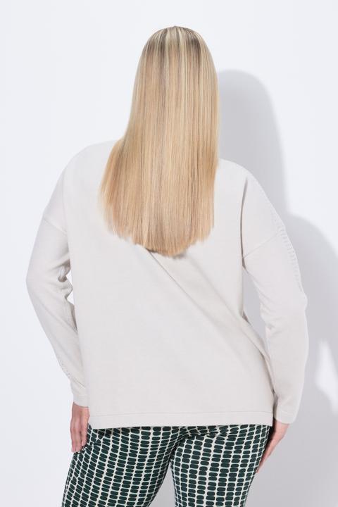 Image du produit Ulla Popken Pull oversize, encolure bateau et manches longues (46, 48)