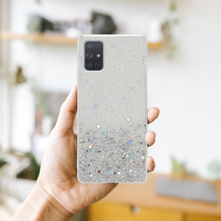 Actual product image Cadorabo TPU cover sparkling glitter (Samsung Galaxy A71 5G)
