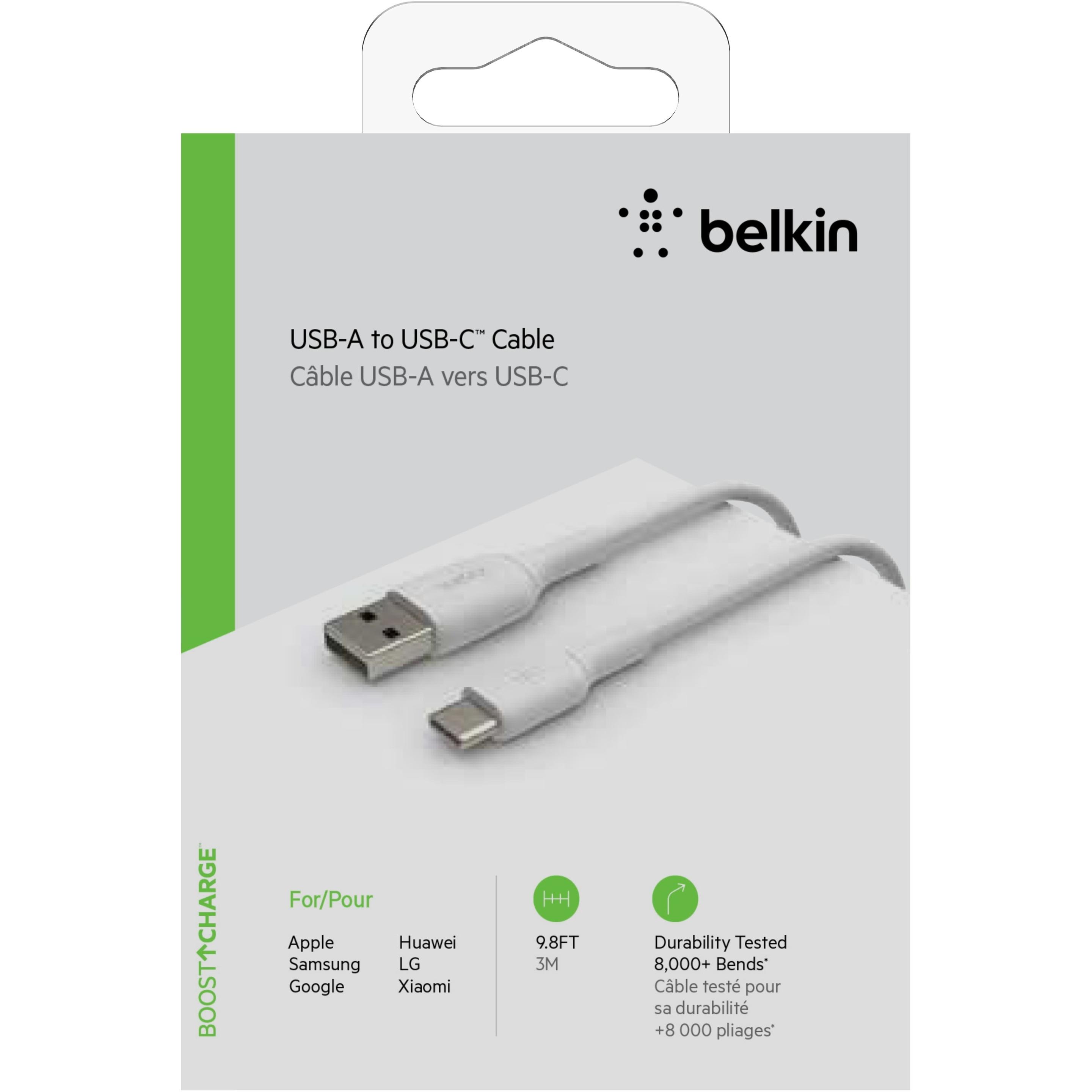 Thumbnail - Belkin USB A – USB C (3 m, USB 2.0), USB Kabel