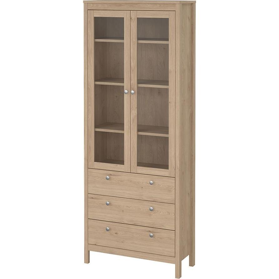 Ebuy24, Vitrine + Buffetschrank, Vitrinenschrank Madrid (79 x 33 cm)