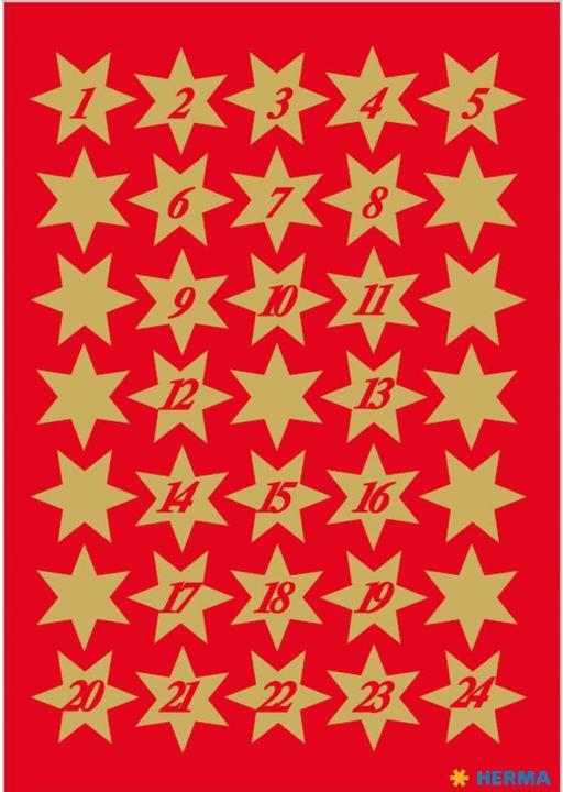 Produktbild HERMA Sticker Sterne (102 Sticker)