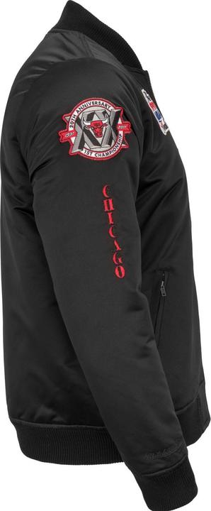 Immagine prodotto Mitchell & Ness M&N Satin Bomber Veste - PATCHES Chicago Bulls noir (L)