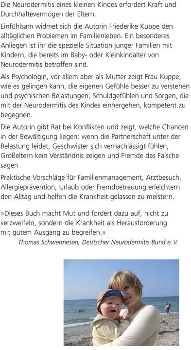 Produktbild Unser Baby hat Neurodermitis - wir schaffen das! (Deutsch, Friederike Kuppe, 2007)