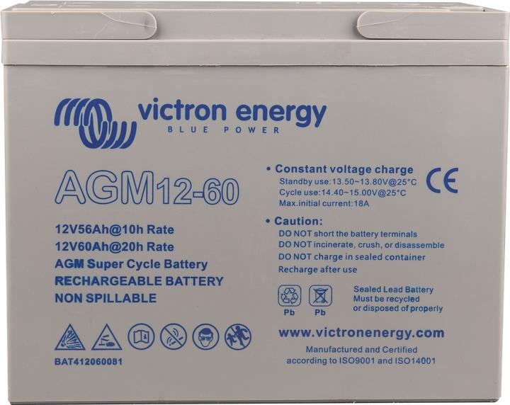 Produktbild Victron Energy AGM Super Cycle (12 V, 60 Ah)