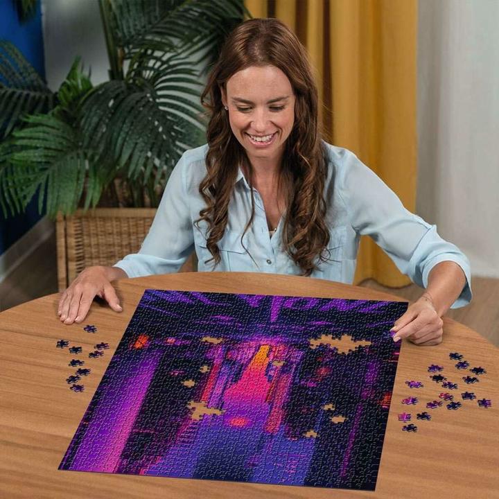 Actual product image Ravensburger Puzzle 12001436 - New York in Neon - 1000 piece puzzle for adults and children from 14 (1000 pieces)