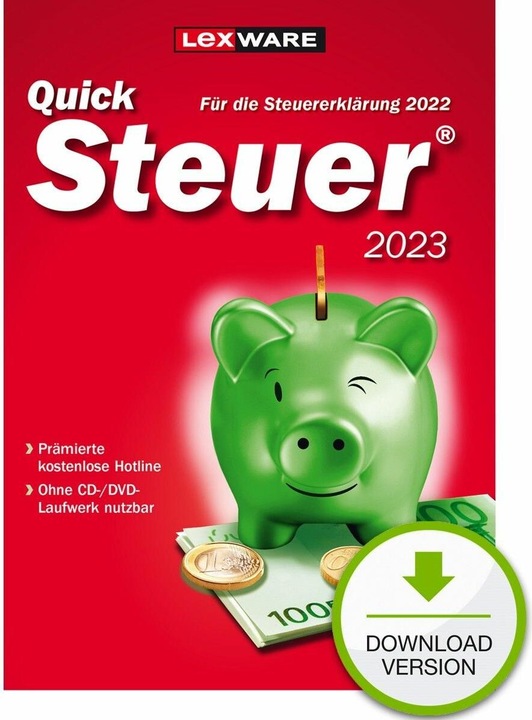 Immagine prodotto Lexware QuickTax 2023 1 licenza(e) (1 Utente, 12 mesi)