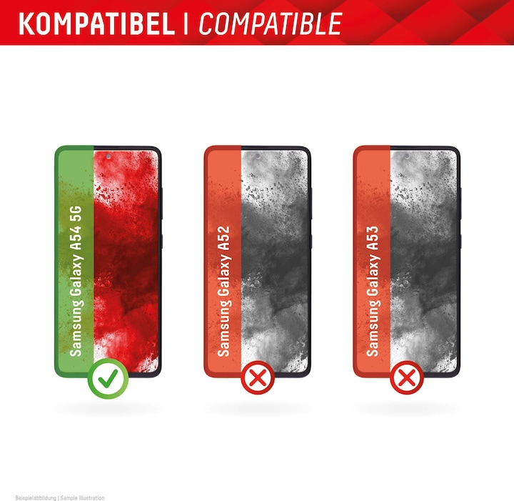Actual product image Displex Smart Glass, Displayschutzfolie (1 Piece, Samsung Galaxy F54)