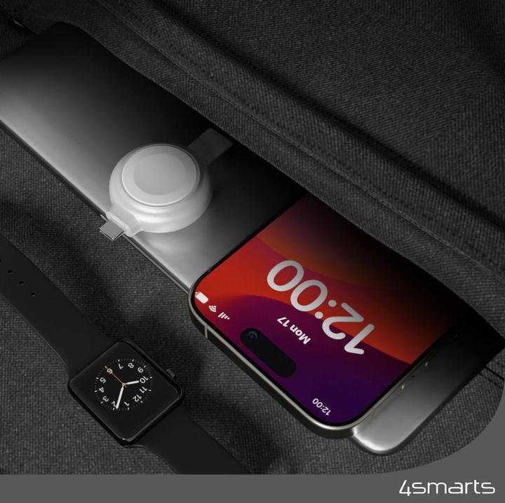 Immagine prodotto 4smarts Caricabatterie rapido MFi per Apple Watch argento