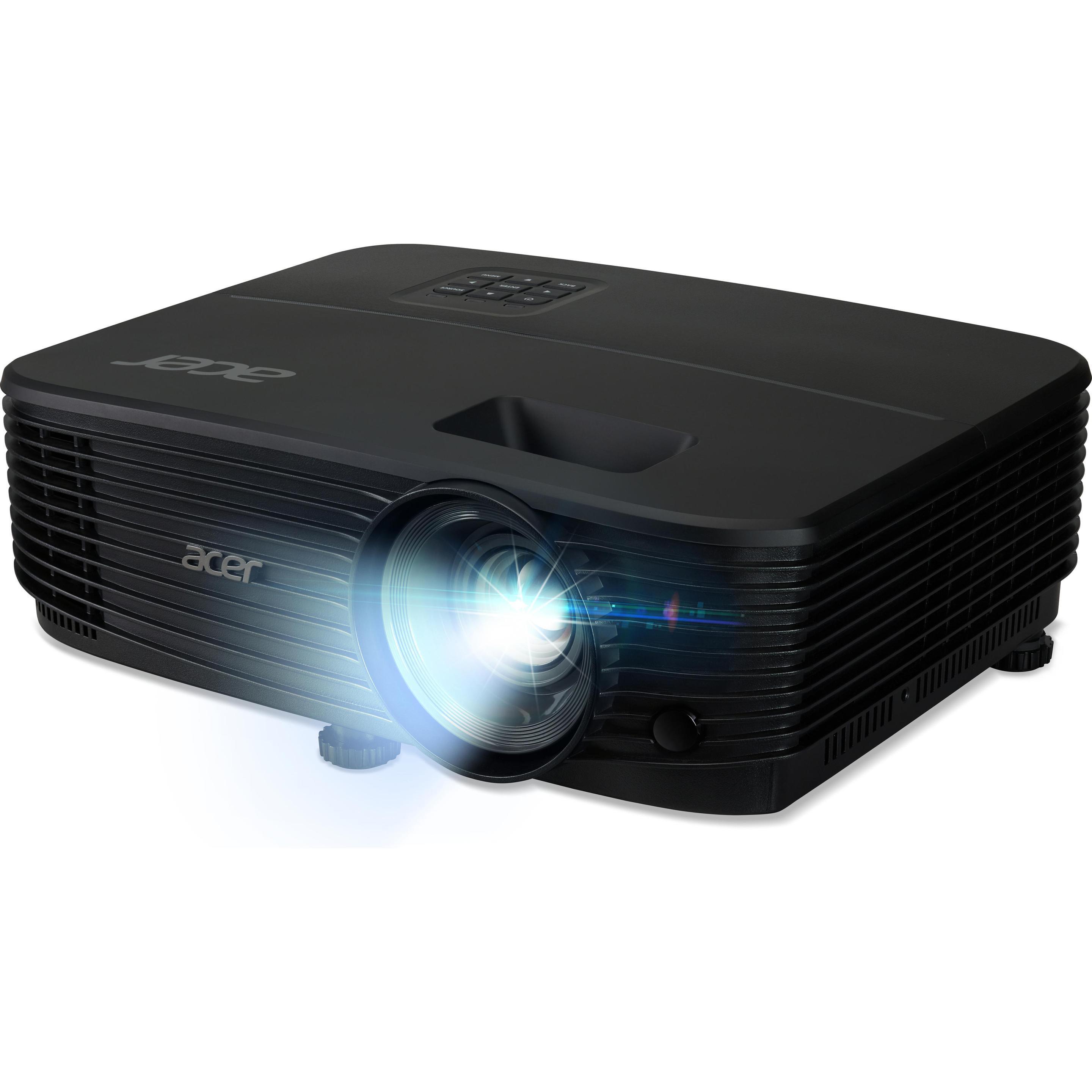 Acer X1329WHP DLP-projektor WXGA VGA Composite video (WXGA, 4800 lm, 1.54 - 1.7:1), Beamer, Schwarz