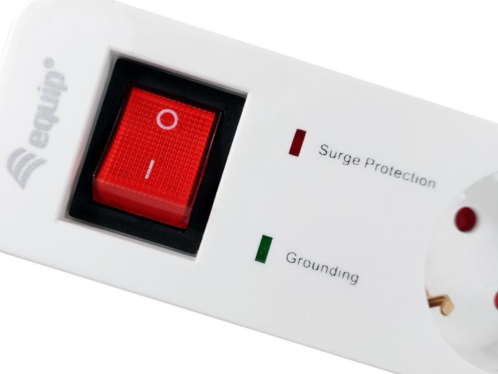 Actual product image equip Power strip Schuko cable +Extras (5 x, CEE 7/3, 1.80 m)