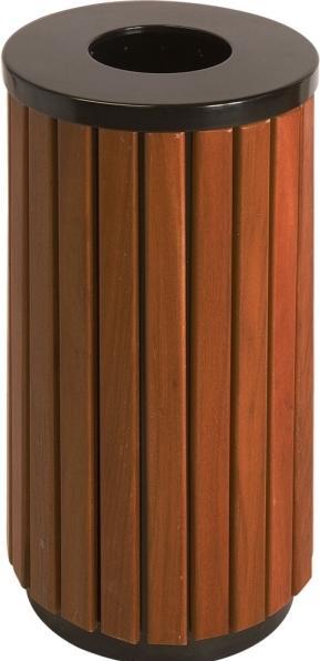 Produktbild kaiserkraft Abfallsammler, Holz-Optik (40 l)