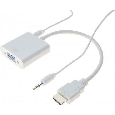 Dacomex Convertitore Da Hdmi A Vga + Audio, Convertitore Video