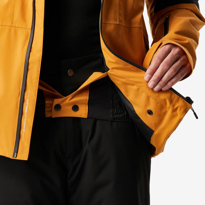 Produktbild Wedze Skijacke Herren wasserdicht und strapazierfähig - 500 camel/schwarz (XXL)