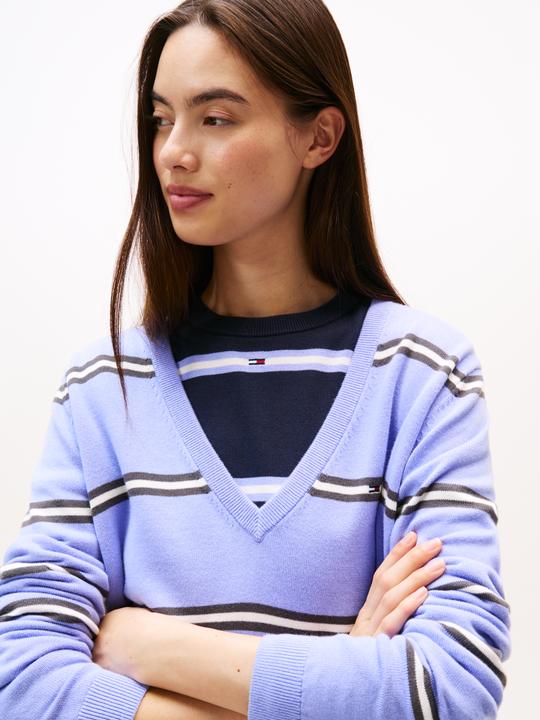 Produktbild Tommy Jeans Tjw Essential Vneck Sweater Ext (M)