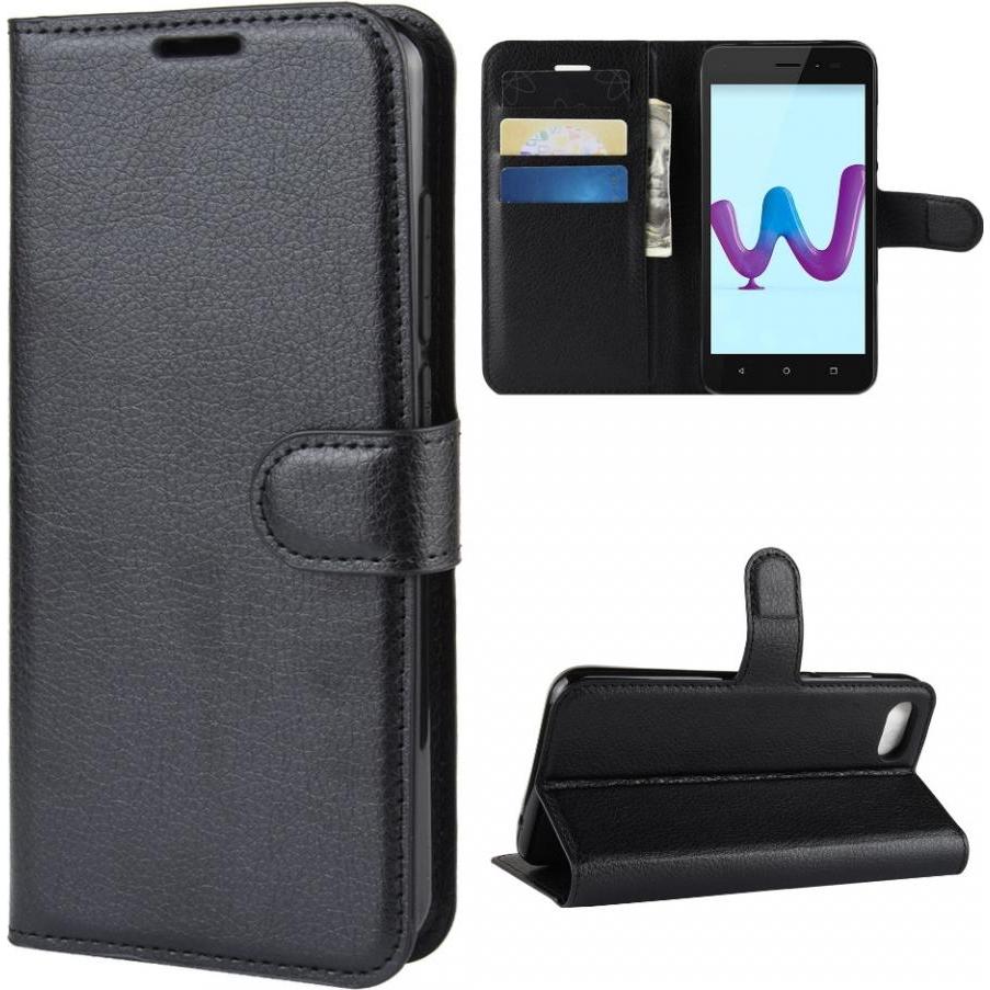 Screenguard Wiko Sunny 3 Leather Guard Lederhülle (Wiko Sunny 3), Smartphone Hülle, Schwarz