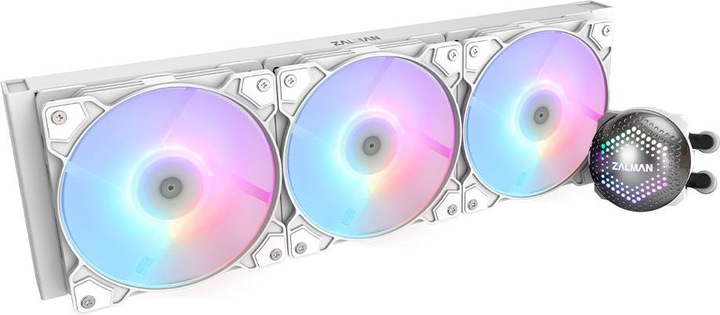 Produktbild Zalman ALPHA36 White CPU Liquid Cooler 360mm Radiator 3 x 120 mm Fan ARGB pump Dual
