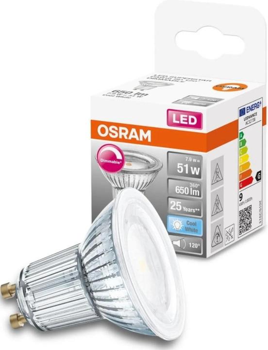 Produktbild Osram Led Superstar Par16 (GU10, 7.90 W, 650 lm, 1 x, G)