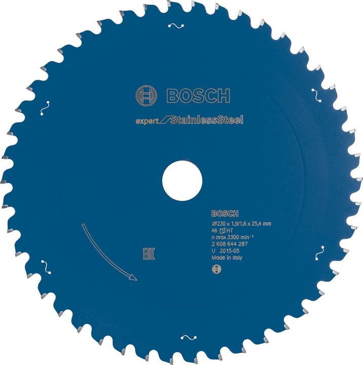 Produktbild Bosch Professional Zubehör Kreissägeblatt Expert for Stainless Steel, 230 x 25,4 x 1,9 x 46