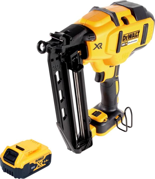 Produktbild DeWalt DCN 660 N Akku Nagler 18V 32 - 63 mm Brushless + 1x Akku 5,0 Ah - ohne Ladegerät