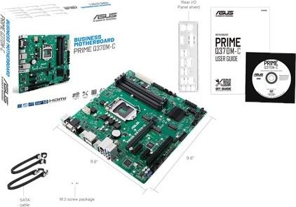 Actual product image ASUS PRIME Q370M-C, mATX, LGA1151 (LGA 1151, Intel Q370, mATX)