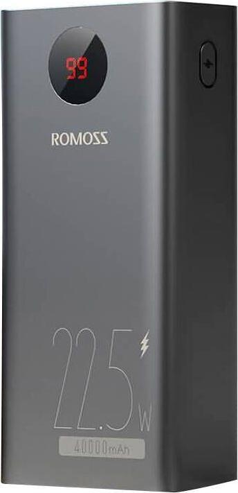Productafbeelding Romoss Powerbank PEA40PF 40000mAh, 22,5W (zwart) (40000 mAh, 22.50 W, 148 Wh)