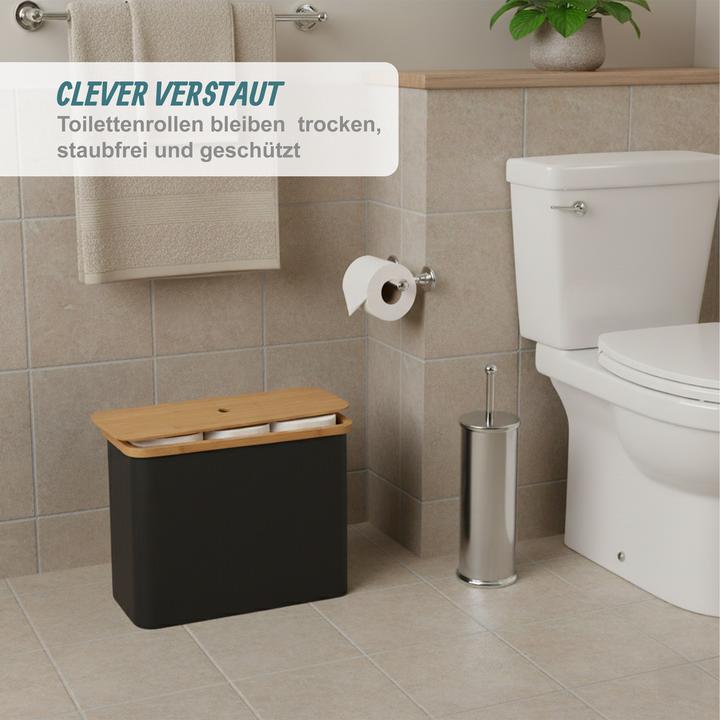 Actual product image Relaxdays Toilet roll storage