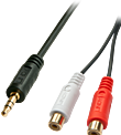 Immagine prodotto Lindy Presa Cinch - jack (0.25 m, Connettore da 3,5 mm (AUX), Cinch)