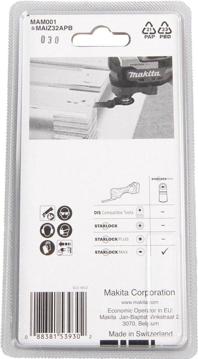 Actual product image Makita Plunge cut saw blade 32mm MAM001