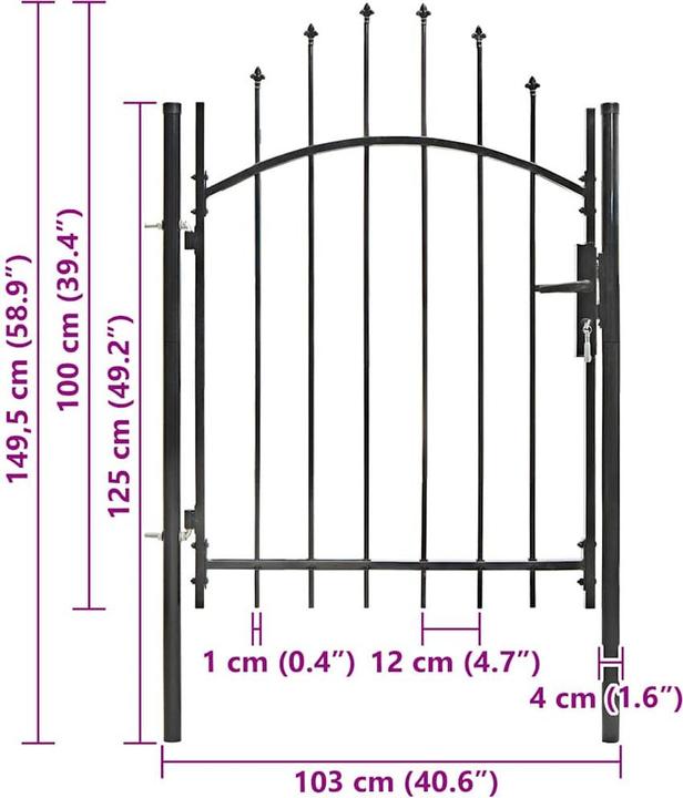 Produktbild vidaXL Zauntor