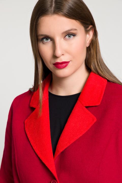 Immagine prodotto Ulla Popken Damen grosse Grössen Wendemantel mohnrot 54+ 813246528-54+ (56)