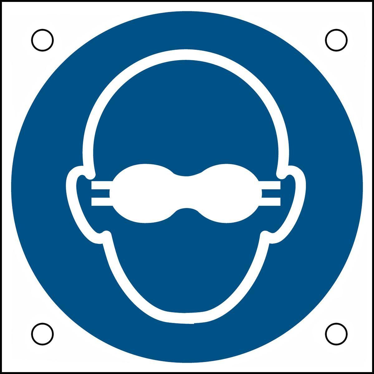 Brady, Informationsschild, ISO-Sicherheitsschild - Getönte Schutzbrille tragen