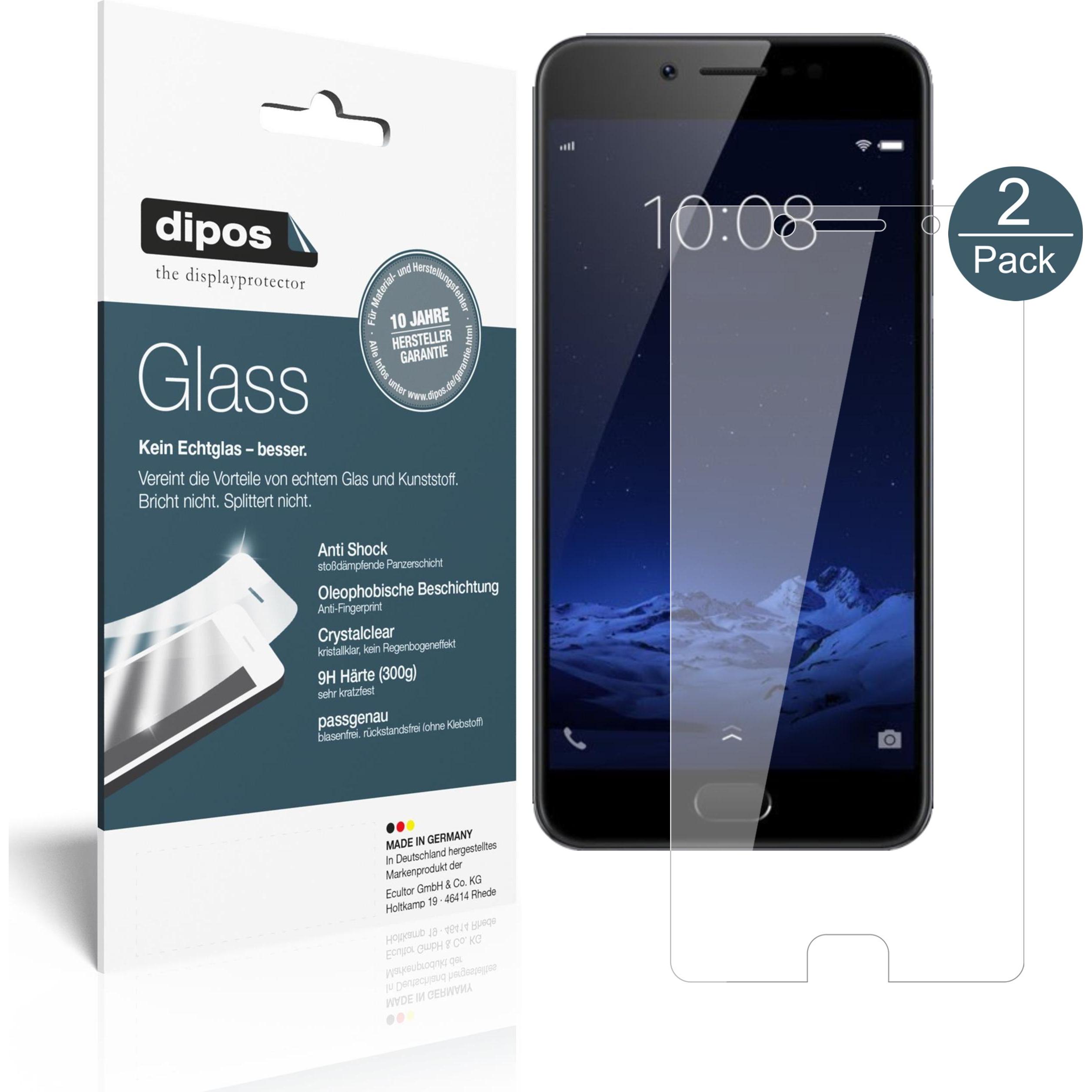 Dipos Displayschutz Anti-Shock (1 Stück, Vivo Y69), Smartphone Schutzfolie, Transparent