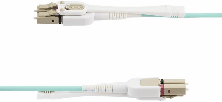 Immagine prodotto StarTech com 4m LC zu LC (UPC) OM4 Multimode Glasfaser Patchkabel mit Push-Pull Tabs, 50/125µm, 100G (4 m)