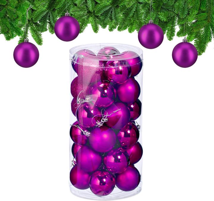 Productafbeelding Relaxdays 30x Weihnachtskugeln (30 -Part)