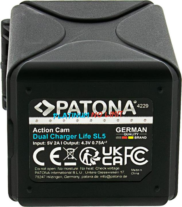 Image du produit Patona Ladegerät Dual Action Cam SL5 (Chargeur de batterie d'appareil photo)