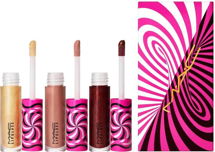 Produktbild MAC Cosmetics Tiny Tricks Set MAC: Lipglass, Lip Gloss, Optical Delusion, 2.4 g + Lipglas