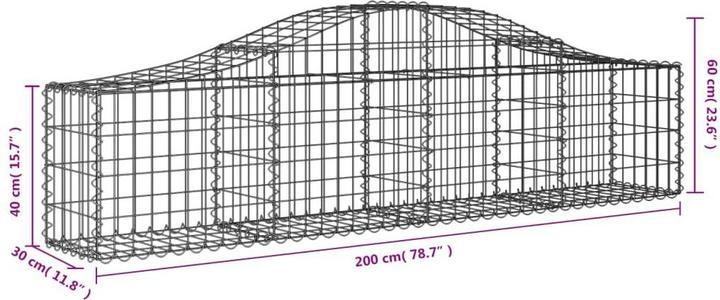 Produktbild vidaXL Gabionenkorb
