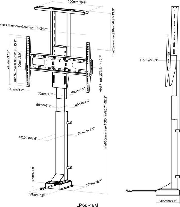 Image du produit Xantron Premium-600HE (Universel, 65", 50 kg)
