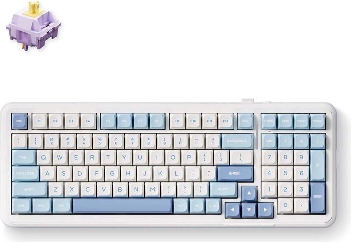 Actual product image Mchose K99 Wireless Mechanical Keyboard (US, Cable, Wireless)