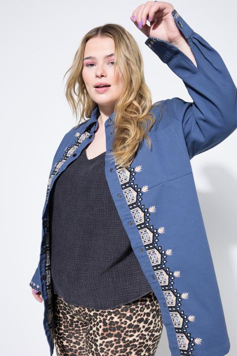 Immagine prodotto Studio Untold Camicia dal taglio oversize con ricami sull'abbottonatura (50, 52)