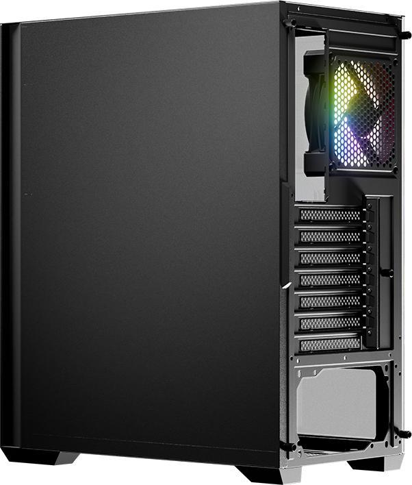 Produktbild LC-Power Geh?use Micro-ATX 717B black USB3.2/Audio,o.Netzteil (Mini-ITX, ATX, mATX)