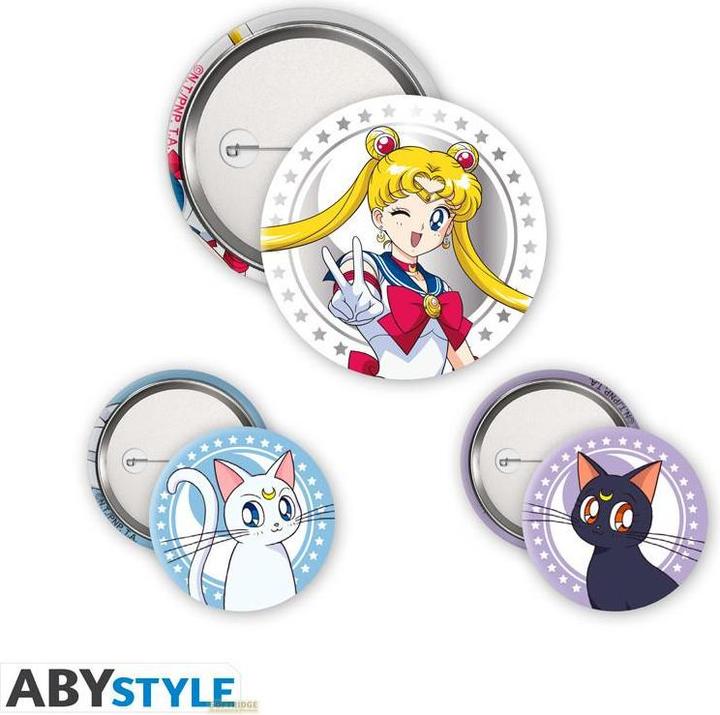Image du produit ABYstyle SAILOR MOON-Badge Pack-Luna.ABYACC576