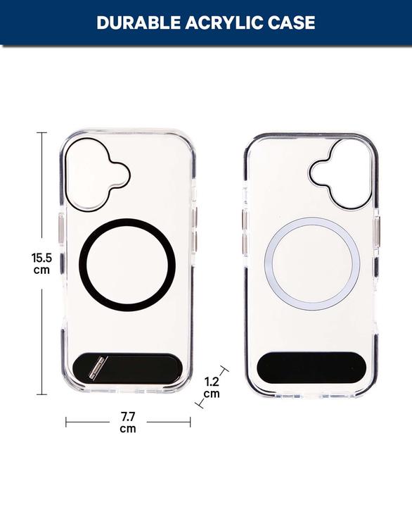 Actual product image Deltalabs Iphone 17 Cover Durchsichtig/Schwarz (Apple iPhone 17)