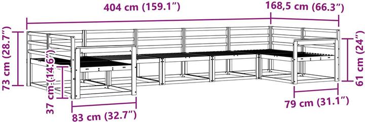 Produktbild vidaXL Outdoor-Sofagarnitur