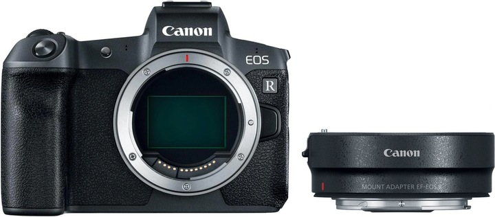 Actual product image Canon EOS R Body, with lens adapter (30.30 Mpx, Full frame)