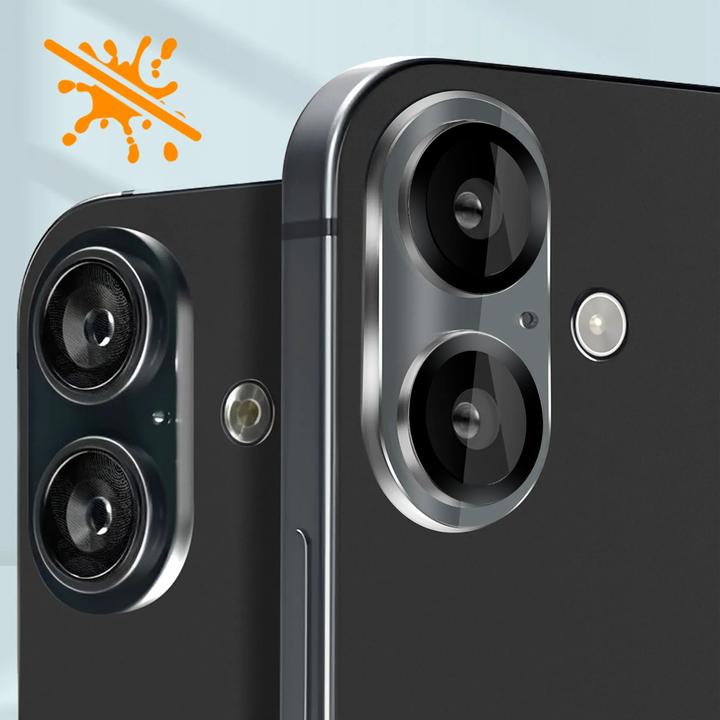 Immagine prodotto Crong Lens Shield - Vetro per la fotocamera e l'obiettivo dell'iPhone 16 / iPhone 16 Plus (1 pz., Apple iPhone 16, Apple iPhone 16 Plus)