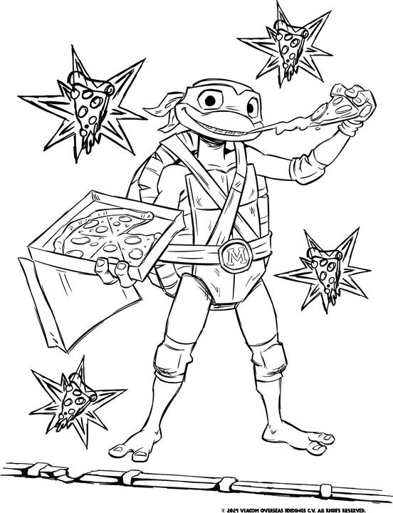 Actual product image Panini Tales of the Teenage Mutant Ninja Turtles: My super-powerful sticker and colouring fun