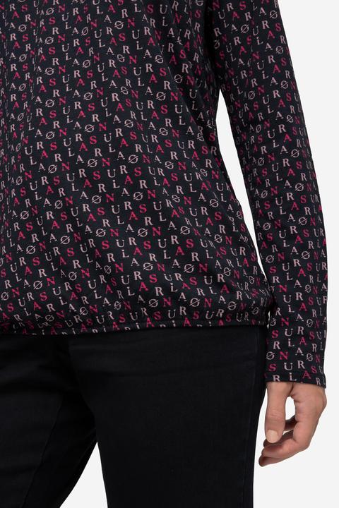 Produktbild Laurasøn T-Shirt, allover Print, Rundhals, Langarm, OEKO-TEX (L)